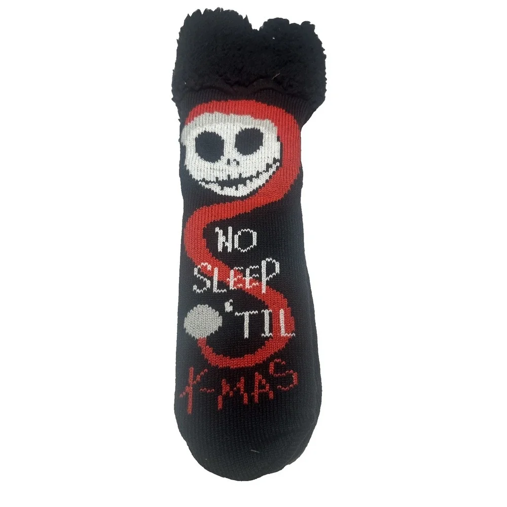 1‎ pair nightmare before christmas slipper socks grippers size 4-10